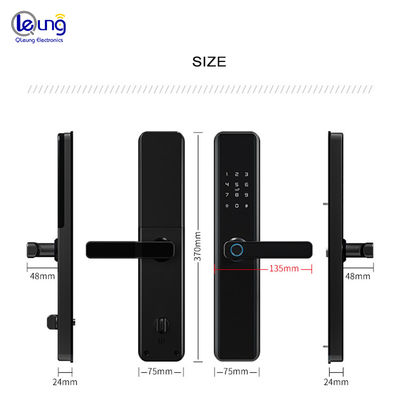 QLEUNG S818 Smart Wifi Door Lock with Fingerprint Password Card Access