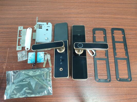 Red Bronze S811 Qleung Smart Home Door Lock with Semiautomatic Tuya Technology