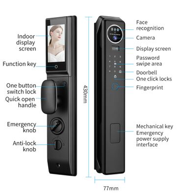 Qleung S959MAX Automatic Smart Door Lock with Video Calling Intercom and Tuya Remote Control