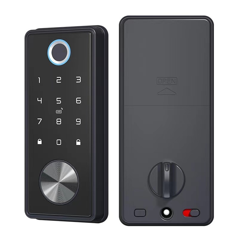 European Style Smart Home Fingerprint Door Lock with 2-Year Warranty 38-48mm Door Thickness and 4 AA Alkaline Battery