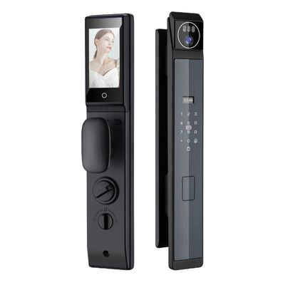 Cerradura inteligente segura con intercomunicador 3D de cara Cerradura automática de puerta para apartamento
