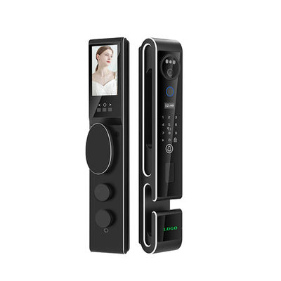 Reconocimiento facial Video Intercom Puerta de bloqueo Tuya Smart Glass Puerta de bloqueo