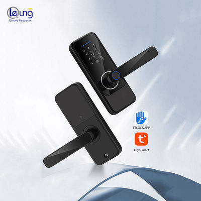S810 Cerradura automática de puertas de huellas dactilares de vidrio templado de aleación de aluminio