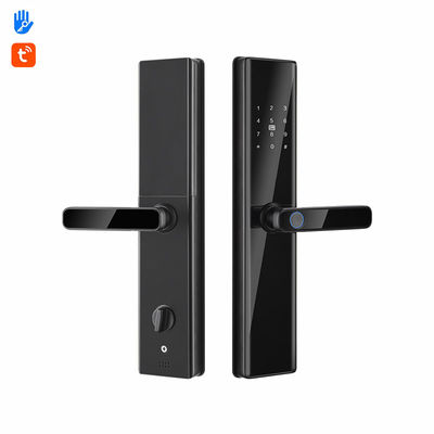 Cerraduras electrónicas de vidrio templado para puertas Wifi Bloqueo de contraseña de huellas dactilares para puertas de dormitorio