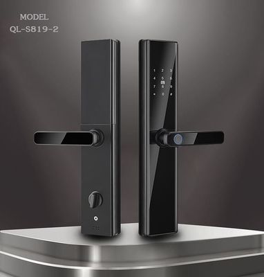 Cerradura de puertas de huellas digitales de Black Smart Life para Tuya Wifi TTlock App