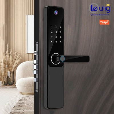 8 Lenguas Cerradura de la puerta de la cámara S802Pro Cerradura inteligente de huella digital