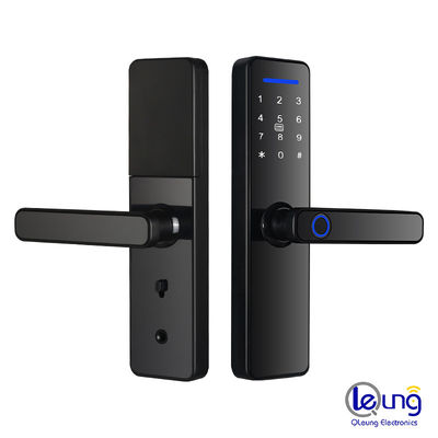 CE RoHS Cerradura de puerta biométrica de huellas digitales Funciona con contraseña IC Card Key Smart APP