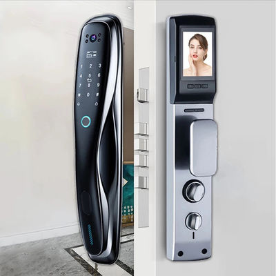 Cerradura de puerta de aleación de aluminio con cámara Cerradura digital de puerta de apartamento RoHS