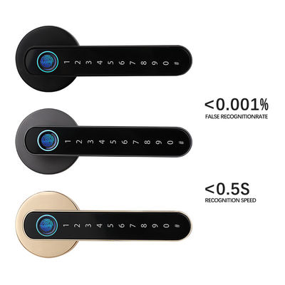 Cerradura de puerta opcional de color Cerraduras inteligentes para el hogar Tuya BLE App