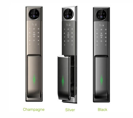 Qleung S923MAX Inteligente video llamada reconocimiento facial huella digital cerradura de puerta inteligente