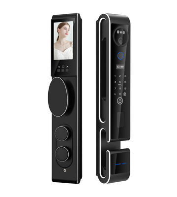 Qleung S666 Cerradura de puerta 3D de reconocimiento facial con formas de desbloqueo múltiples para el hogar