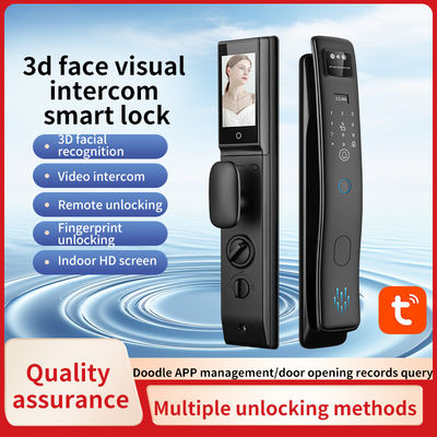 Smart Home S958Max Código de tarjeta de huellas dactilares clave de vídeo intercomunicador reconocimiento de rostro Tuya Cerradura de puerta