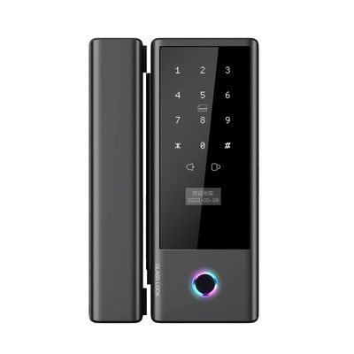 Qleung Glass G10s Tuya Wifi TTlock App Cerradura Inteligente Código de huella digital Tarjeta clave Cerradura de puerta inteligente