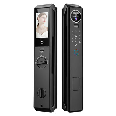 S959Max Cerradura de puerta inteligente con huella digital 3D Carnet de reconocimiento facial de la palma de la mano Código clave de desbloqueo múltiple