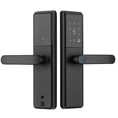 Cerradura inteligente para el hogar Qleung S851, control remoto por aplicación Tuya, desbloqueo por huella dactilar, contraseña, tarjeta y llave