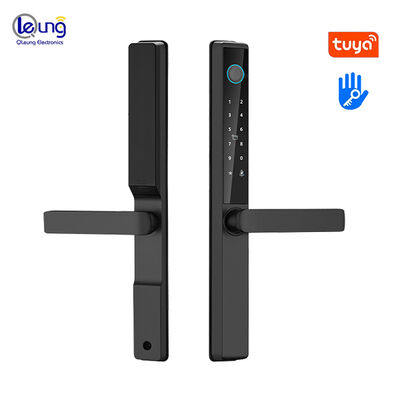 Qleung S960 impermeable IP65 cerradura de puerta Digital Tuya TTlock contraseña tarjeta huella dactilar cerradura de puerta de casa inteligente