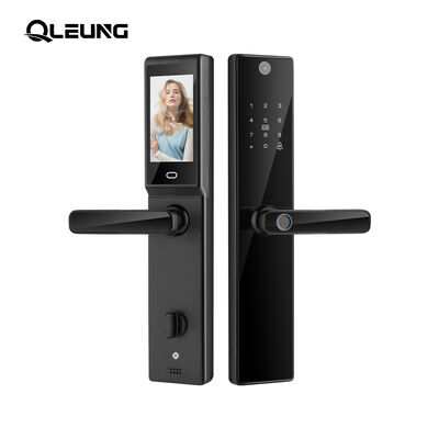 Venta caliente Cerradura de cámara Visible Tuya Intercom Video llamadas Cerradura de puerta inteligente Fabrica de seguridad OEM Wifi Cerradura inteligente