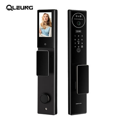 Qleung S555 Cerradura Inteligente Totalmente Automática Llamada de video activa a través de la aplicación Tuya Cerradura de puerta inteligente