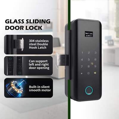 Tuya Smart App Face ID Biométrica Impresión digital Smart Cerradura de puerta digital con contraseña y entrada de tarjeta